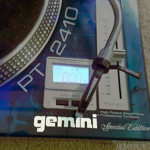 Gemini PT2401 Turntables + Numark DXM06 Mixer